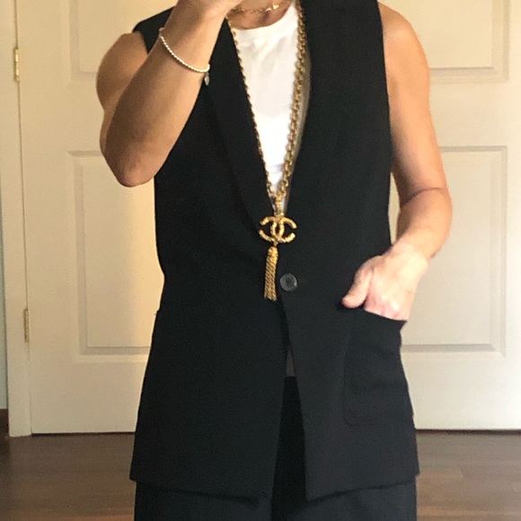 J Crew Black Jacket Vest